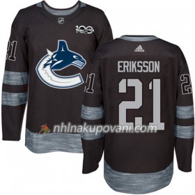 Vancouver Canucks Dresy Loui Eriksson 21 1917-2017 100th Anniversary Adidas Černá Authentic - Pánské